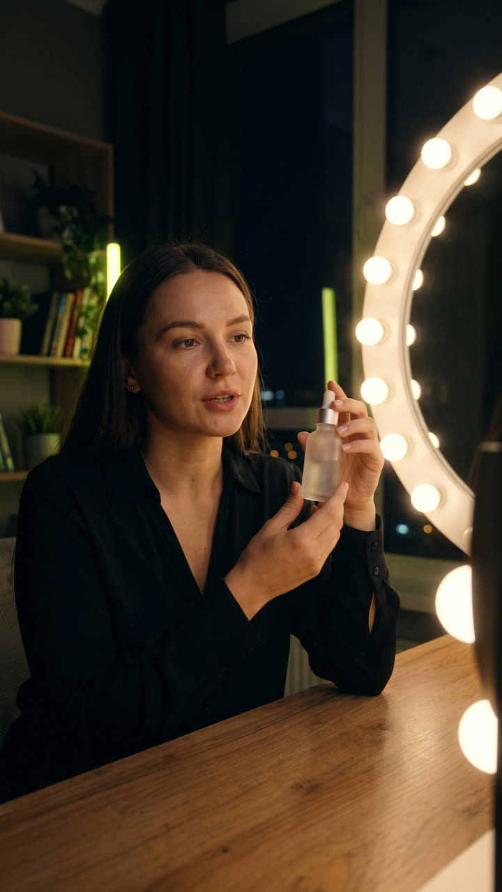 A creator with a ring light — sample card from the Spy feed
